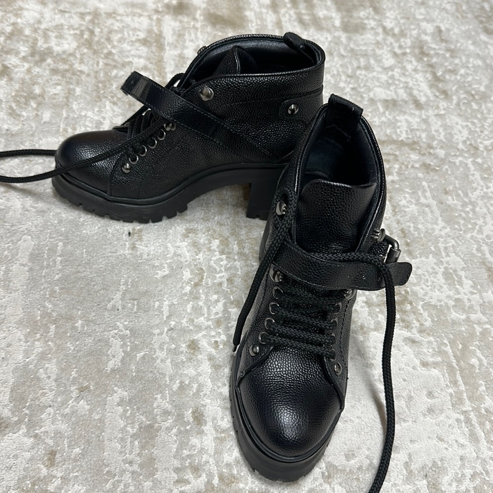 Miu miu lace up booties size 36.5